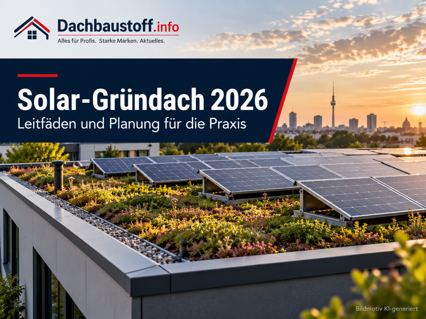 Solar-Gründach 2026: Photovoltaik und Dachbegrünung als gemeinsames System planen