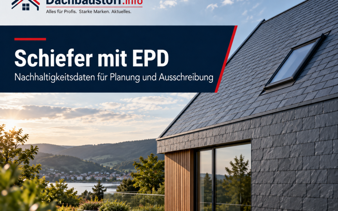 Schiefer mit EPD: Neue Umweltdaten werden für Planung und Ausschreibung wichtiger