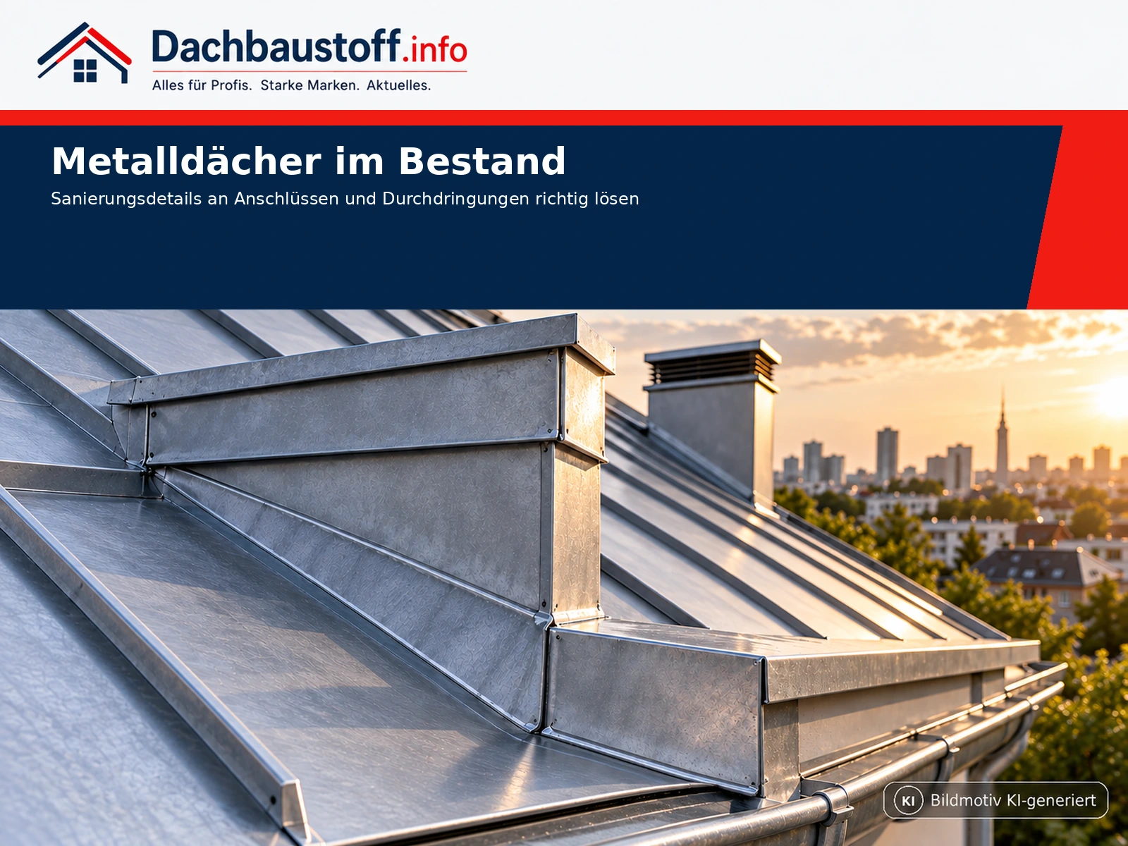 Metalldächer im Bestand: Sanierungsdetails an Anschlüssen und Durchdringungen richtig lösen