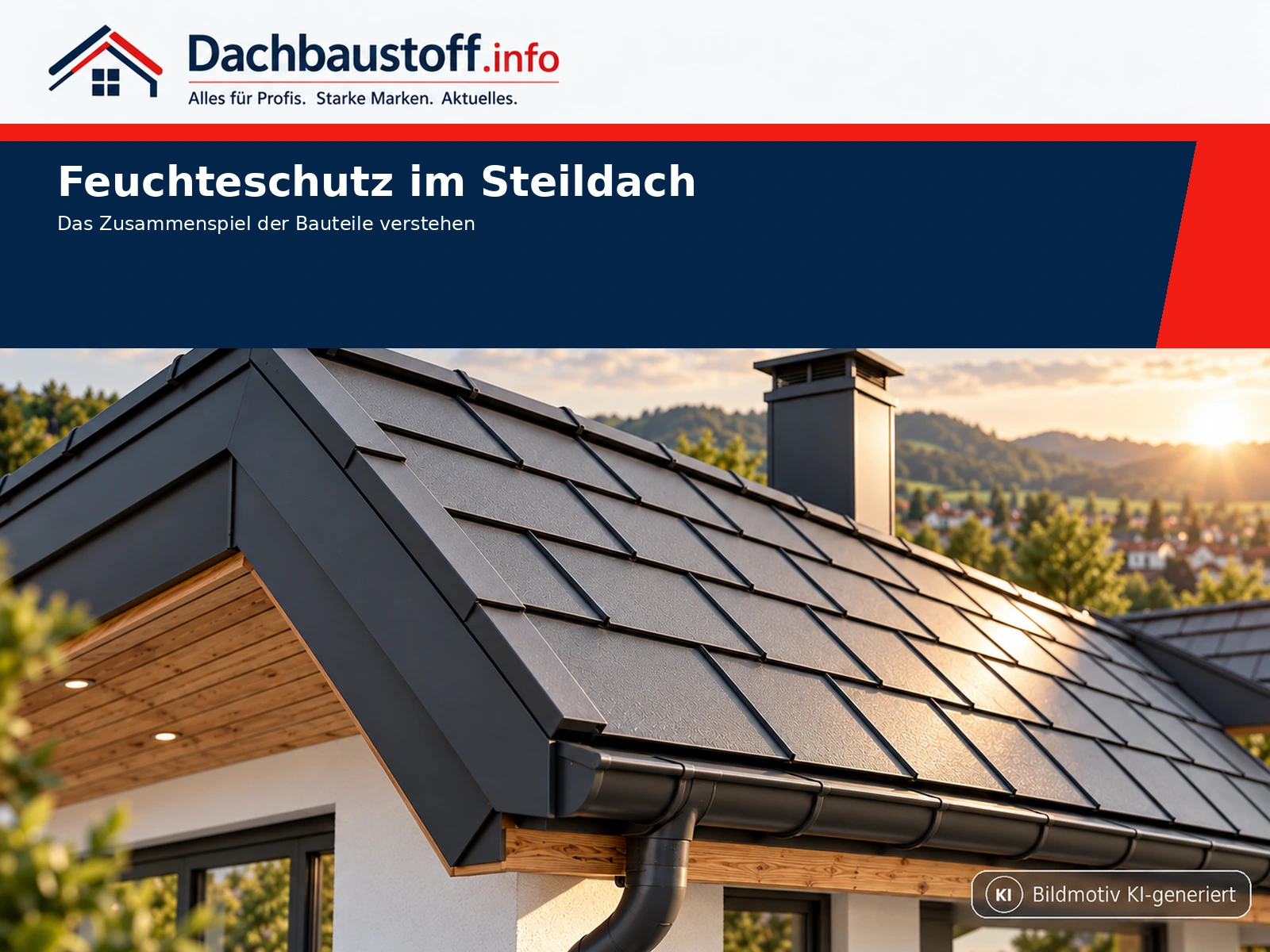 Feuchteschutz im Steildach: Das Zusammenspiel der Bauteile verstehen