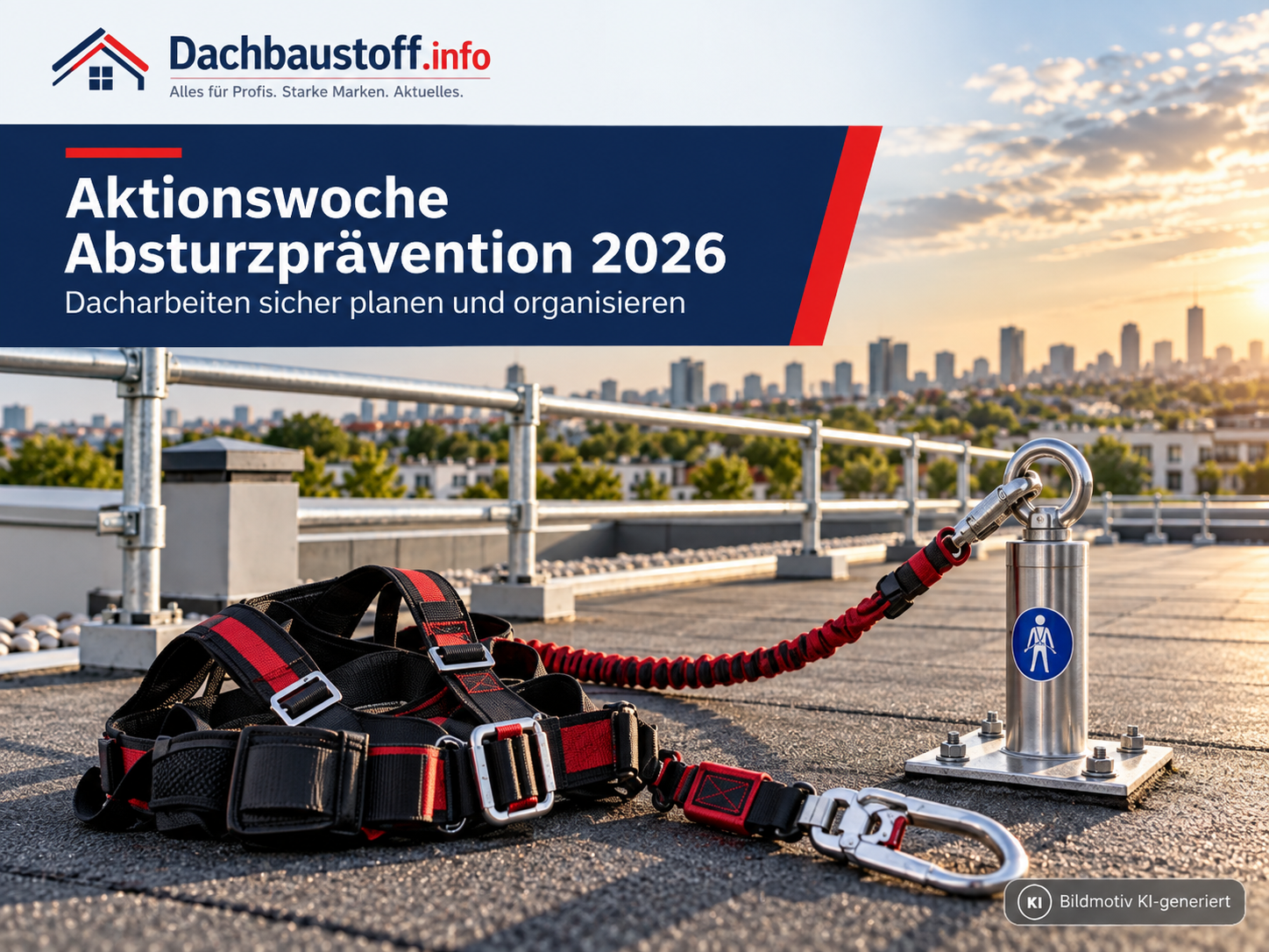 Aktionswoche Absturzprävention: Dacharbeiten sicher planen und organisieren