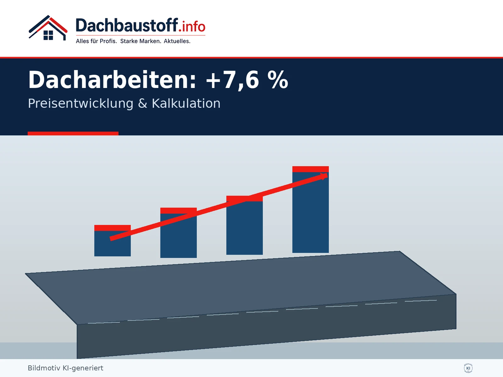 Dachdeckungsarbeiten 7,6 % teurer: Was die neue Baupreisstatistik für die Kalkulation bedeutet